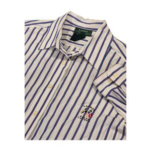 Lauren Ralph‎ Lauren Petites Long Sleeve Button Up Sailing Shirt Women's 12P
